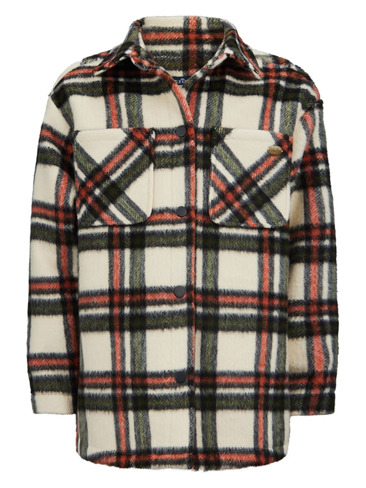 Retour Kurtka koszulowa "Linda" w kolorze czerwono-zielonym rozmiar: 134/140