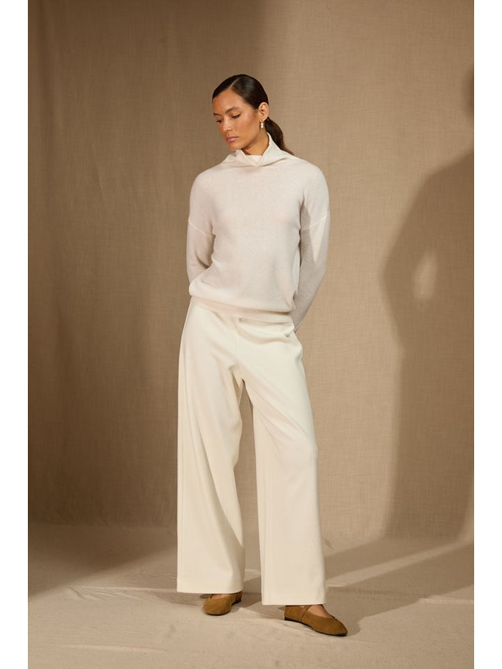 Perfect Cashmere Kaszmirowy sweter "Nethan" w kolorze kremowym rozmiar: XL