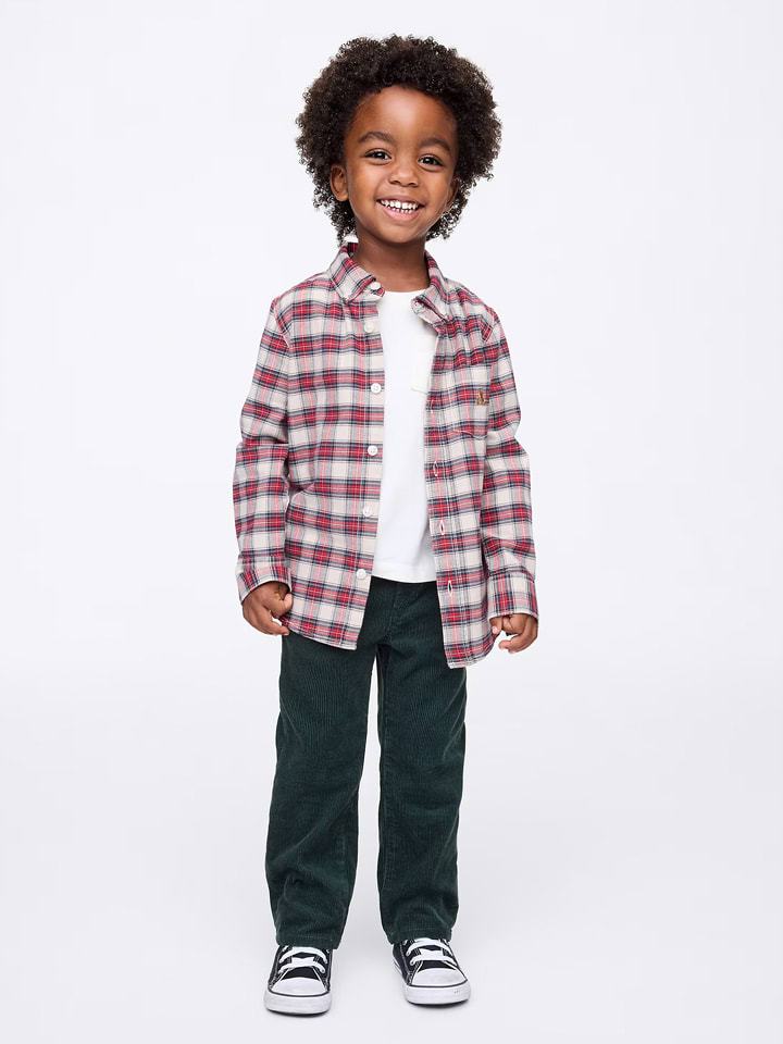 GAP Spodnie sztruksowe w kolorze zielonym rozmiar: 80/86