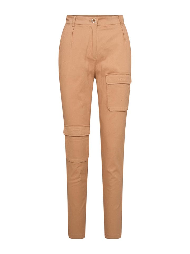 4funkyflavours Spodnie "And So It Goes" w kolorze jasnobrązowym rozmiar: XL