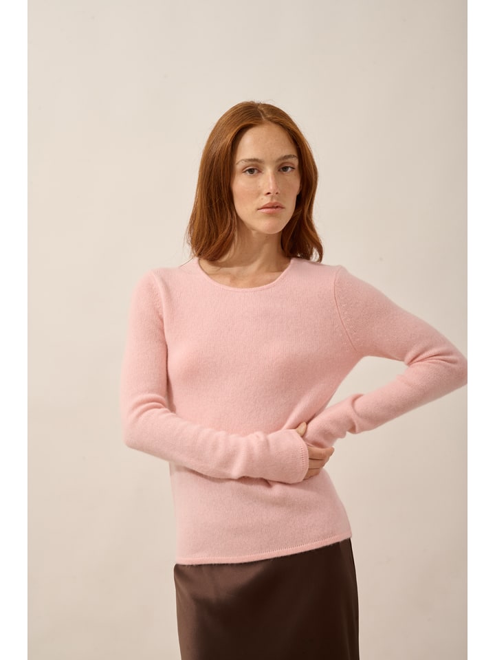 Just Cashmere Kaszmirowy sweter "Joyce" w kolorze jasnoróżowym rozmiar: XXL