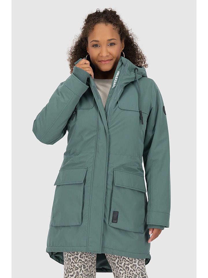 alife and kickin Parka "CharlizeAK" w kolorze zielonym rozmiar: M