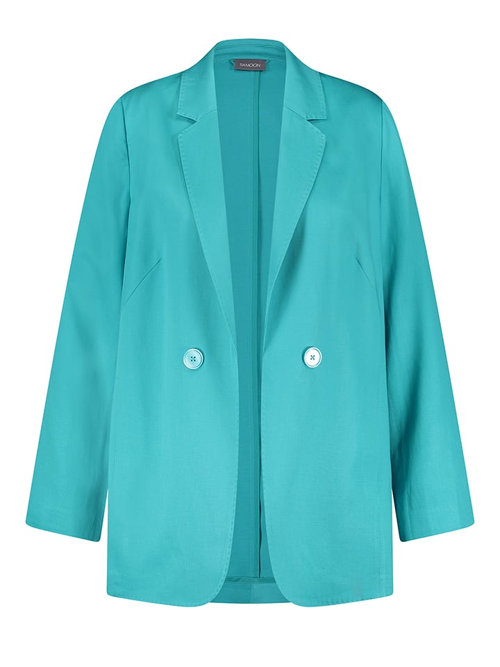 SAMOON Blezer w kolorze turkusowym rozmiar: 44