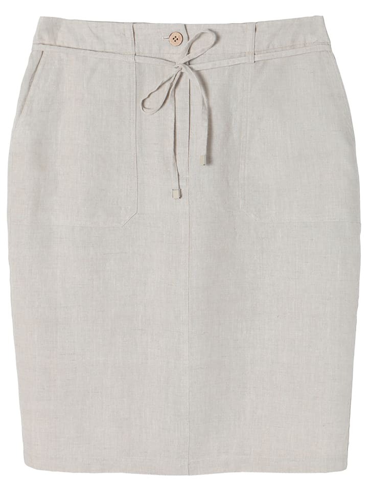 TATUUM Lniana spódnica w kolorze jasnoszarym rozmiar: 36