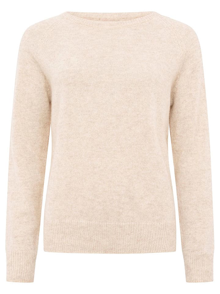 Zwillingsherz Kaszmirowy sweter w kolorze beżowym rozmiar: L