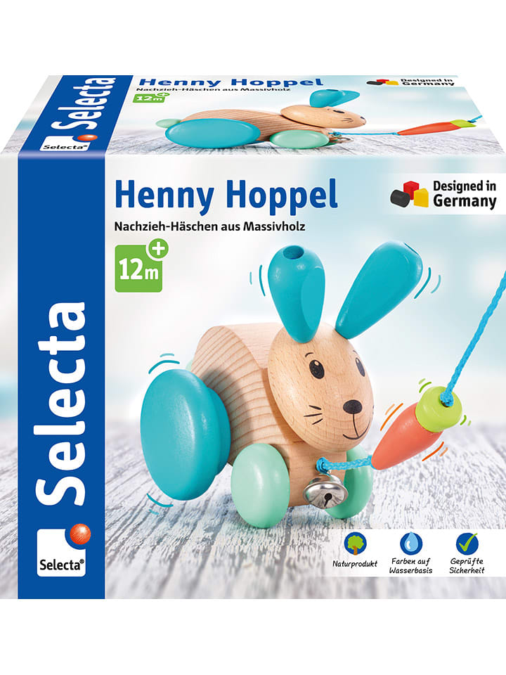 Selecta Zabawka "Henny Hoppel" do ciągnięcia - 12 m+ rozmiar: onesize