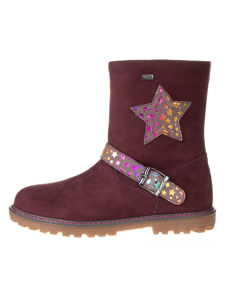 Lurchi Skórzane kozaki w kolorze czerwonym rozmiar: 37