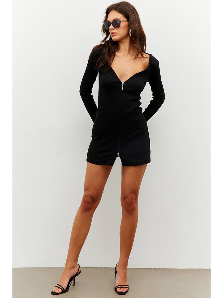 trendyol Sukienka w kolorze czarnym rozmiar: S