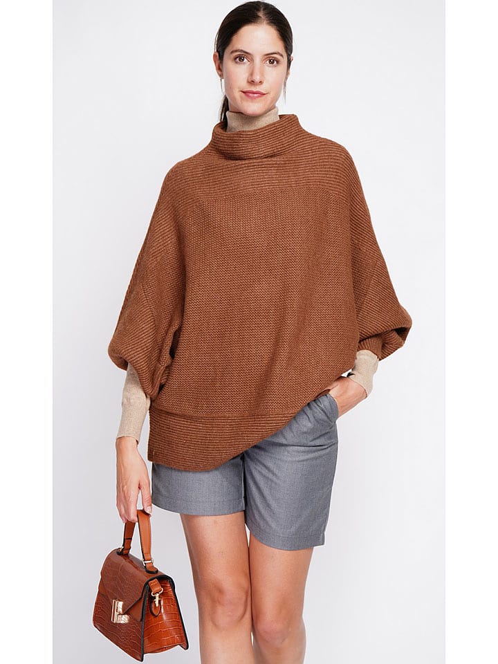 ASSUILI Sweter w kolorze brązowym rozmiar: 34