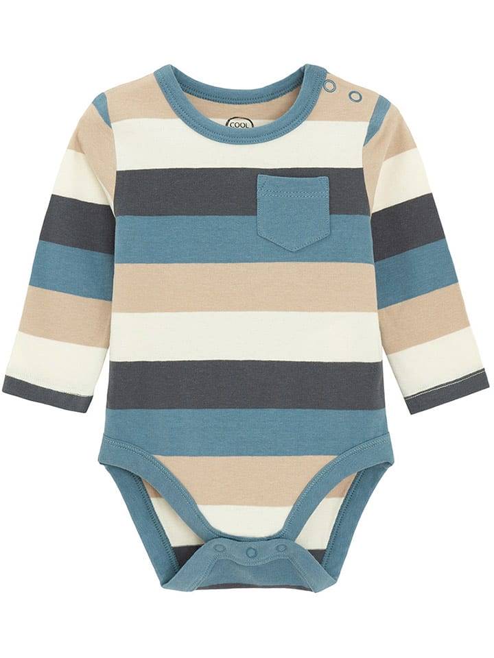 COOL CLUB Body w kolorze beżowym ze wzorem rozmiar: 86