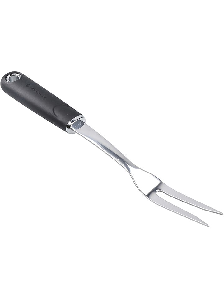 MasterClass Widelec w kolorze srebrno-czarnym do pieczeni - dł 32 cm rozmiar: onesize