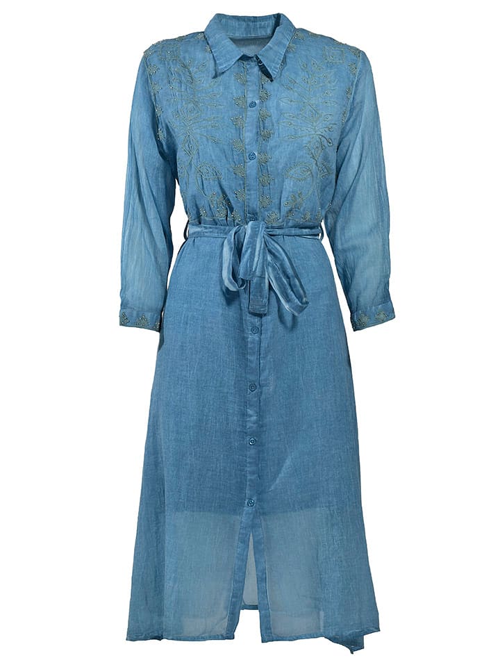 BLE Sukienka koszulowa w kolorze niebieskim rozmiar: onesize