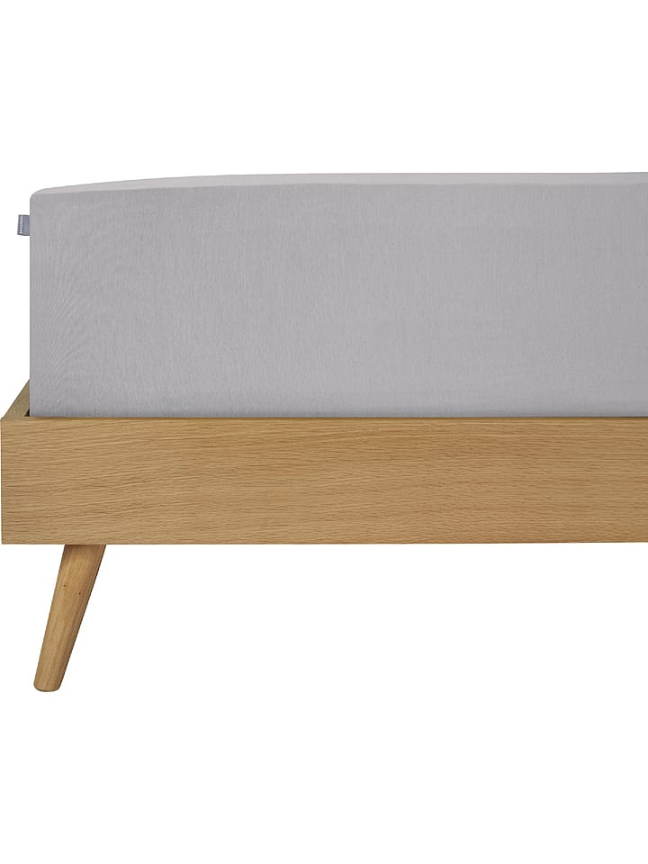 Schiesser Prześcieradło "Elli" w kolorze szarym na gumce rozmiar: 100x200 cm