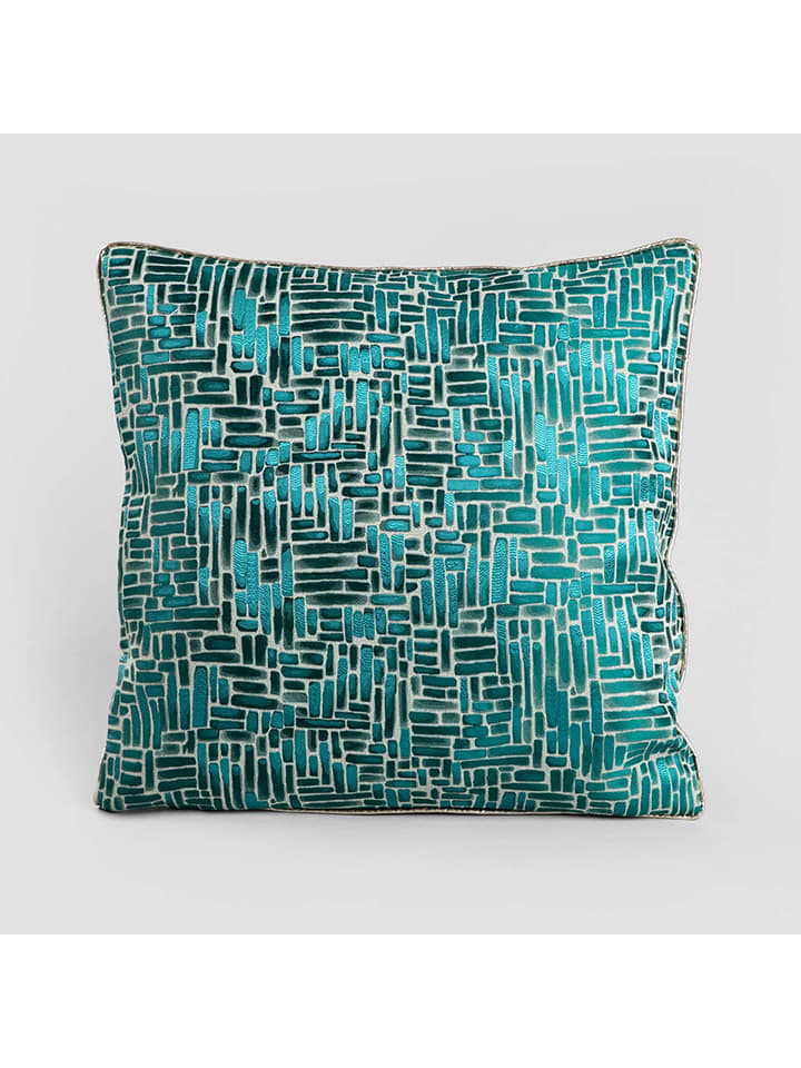 Homla Poszewka "Sasinoro" w kolorze morskim na poduszkę - 45 x 45 cm rozmiar: onesize