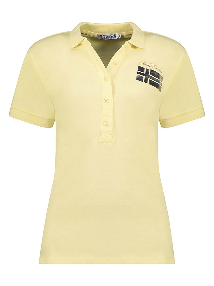 Geographical Norway Koszulka polo w kolorze żółtym rozmiar: S