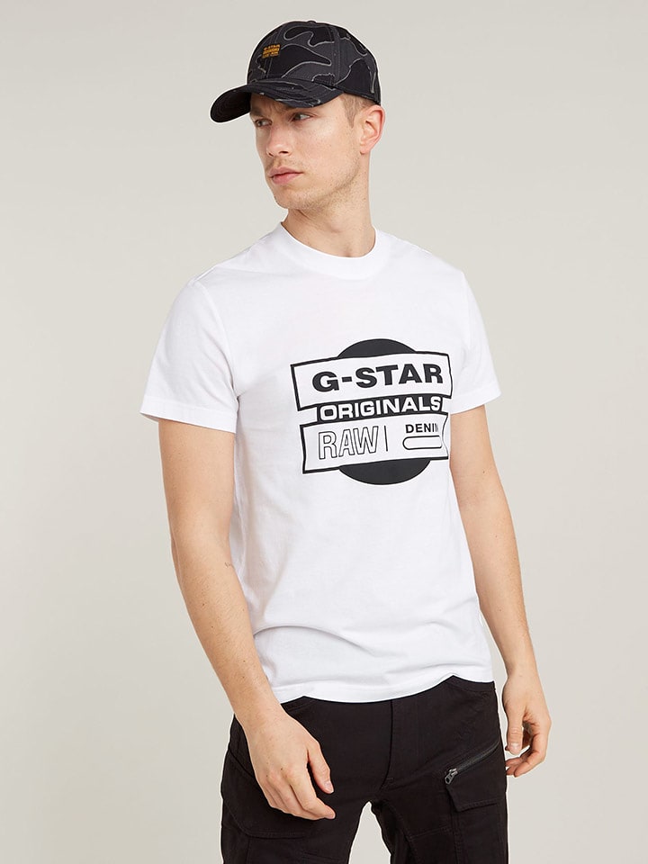 G-Star Koszulka w kolorze białym rozmiar: M