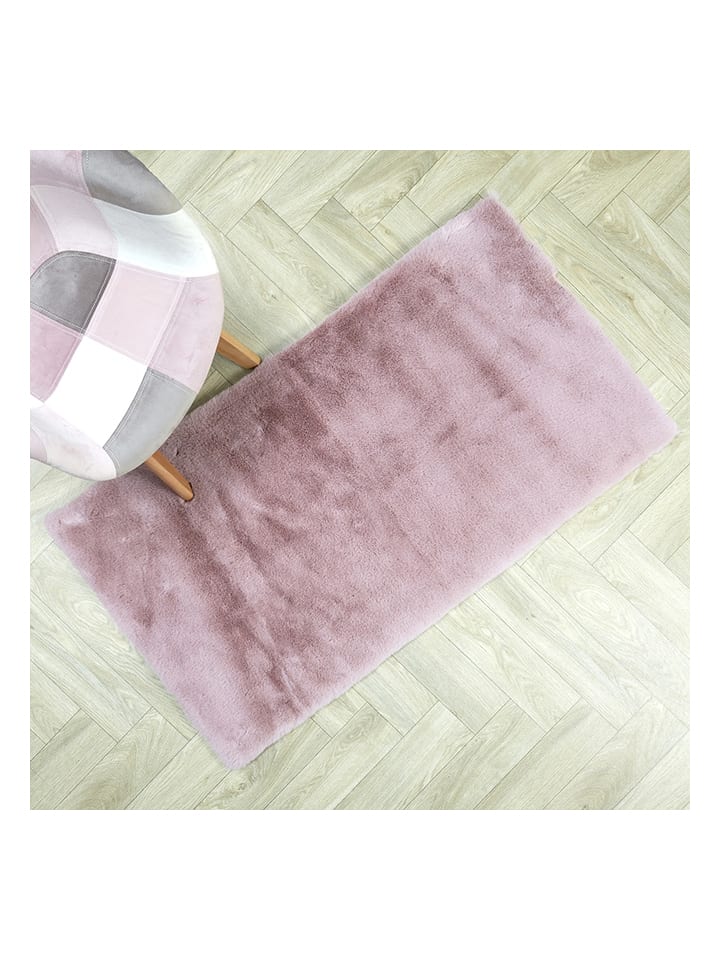 THE HOME DECO FACTORY Dywan w kolorze jasnoróżowym - 110 x 60 cm rozmiar: onesize