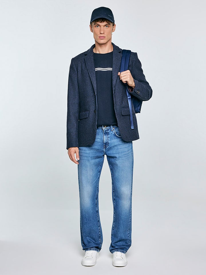 BIG STAR Koszulka "Misser" w kolorze granatowym rozmiar: L