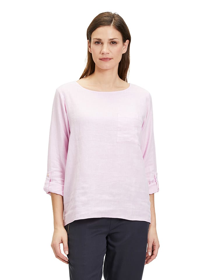 CARTOON Lniana bluzka w kolorze jasnoróżowym rozmiar: 34