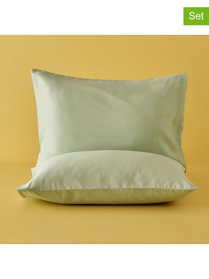 BELLA MAISON Poszewki (2 szt.) "Basic" w kolorze miętowym na poduszkę rozmiar: 50x70 cm