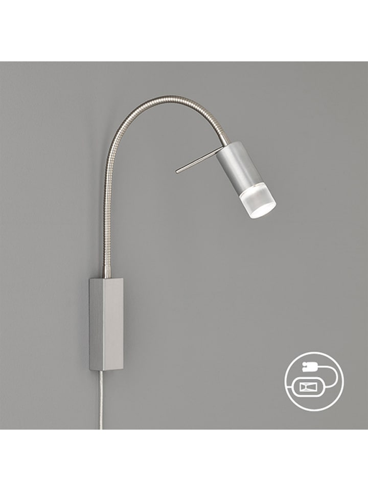 FISCHER & HONSEL Lampa ścienna LED "Flex" w kolorze srebrnym - wys. 40 cm rozmiar: onesize