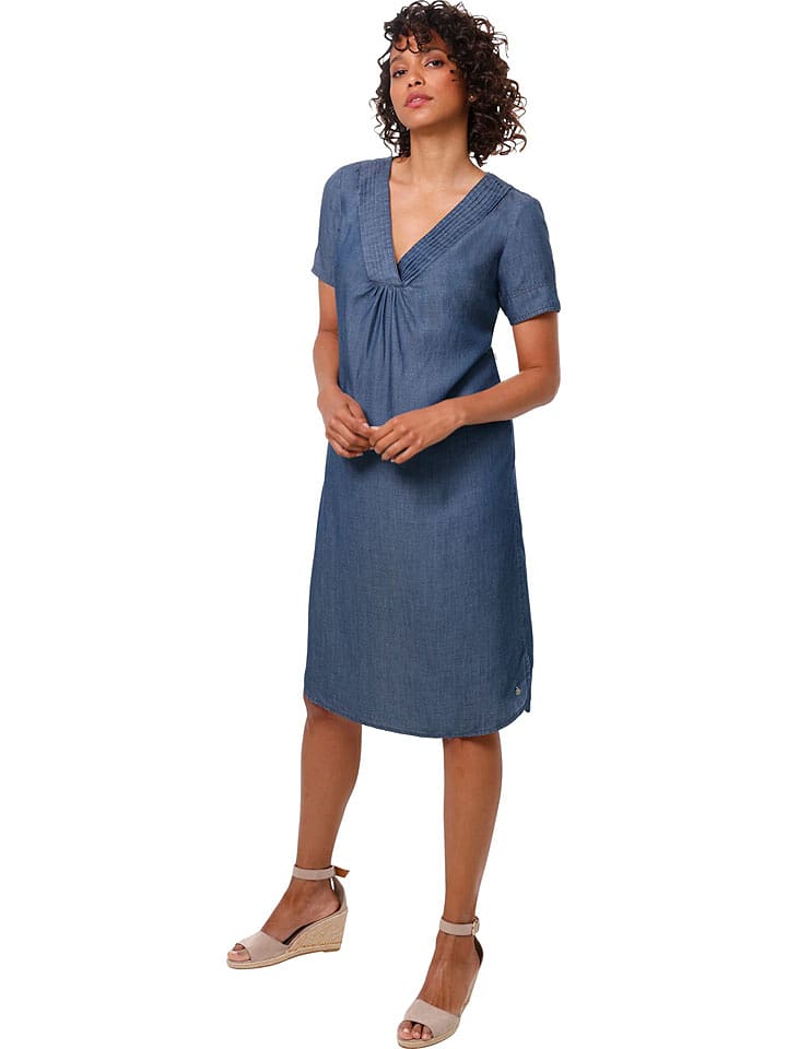 Heine Sukienka dżinsowa w kolorze niebieskim rozmiar: 38