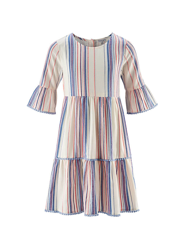 happy girls by Eisend Sukienka w kolorze niebiesko-kremowym rozmiar: 176