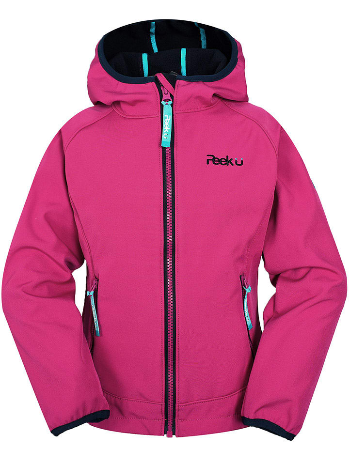 Peek U Kurtka softshellowa "Savana" w kolorze różowym rozmiar: 98