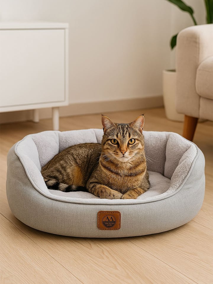 Paws&Whiskers Legowisko "Coco" w kolorze szarym dla zwierząt rozmiar: 70x80x10 cm