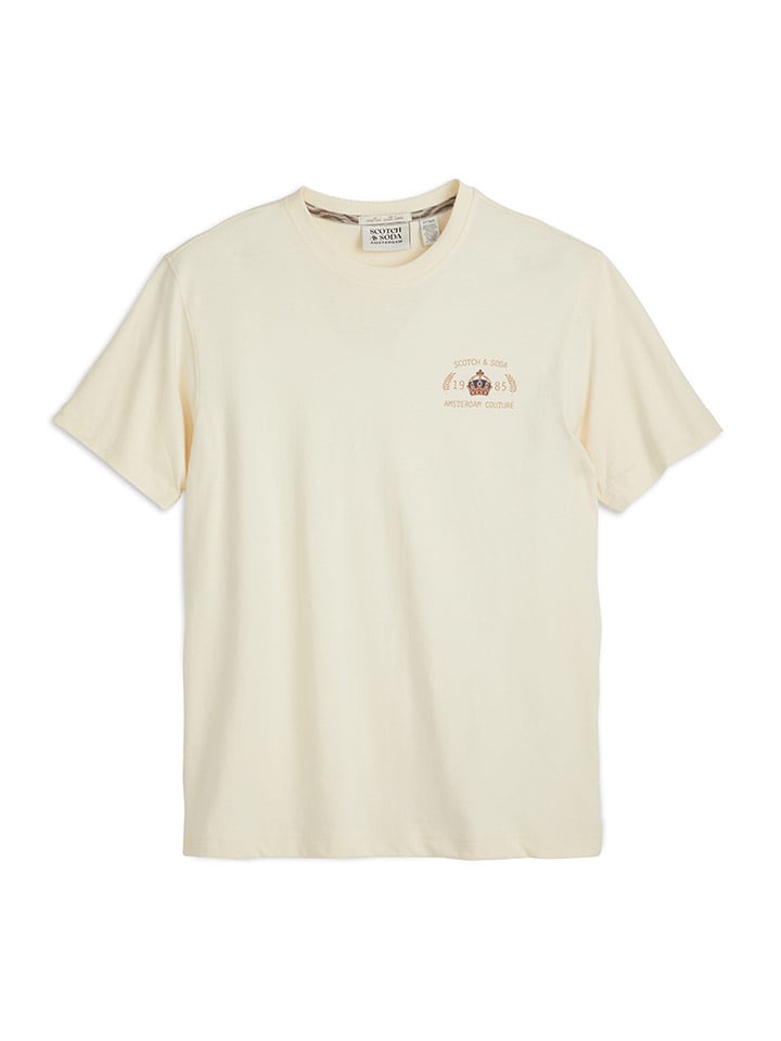 Scotch & Soda Koszulka w kolorze beżowym rozmiar: S