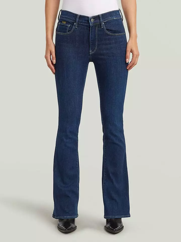 G-Star Dżinsy - Flare fit - w kolorze granatowym rozmiar: W24/L30