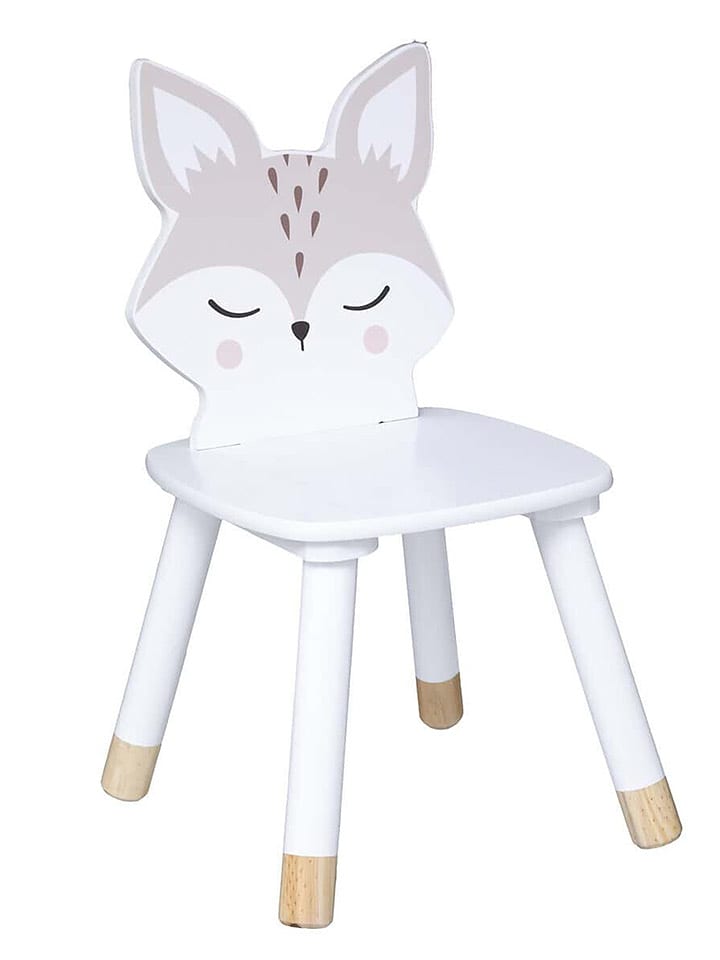 WellHome for Kids Krzesło w kolorze białym - 28 x 52,5 x 28 cm rozmiar: onesize