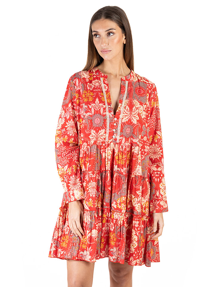 Isla Bonita by SIGRIS Sukienka w kolorze czerwonym rozmiar: XL