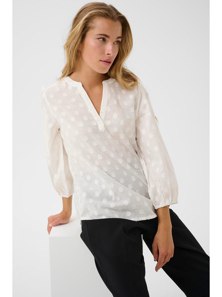 Kaffe Bluzka w kolorze białym rozmiar: 34