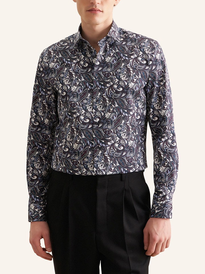 Seidensticker Koszula - Slim fit - ze wzorem rozmiar: 44