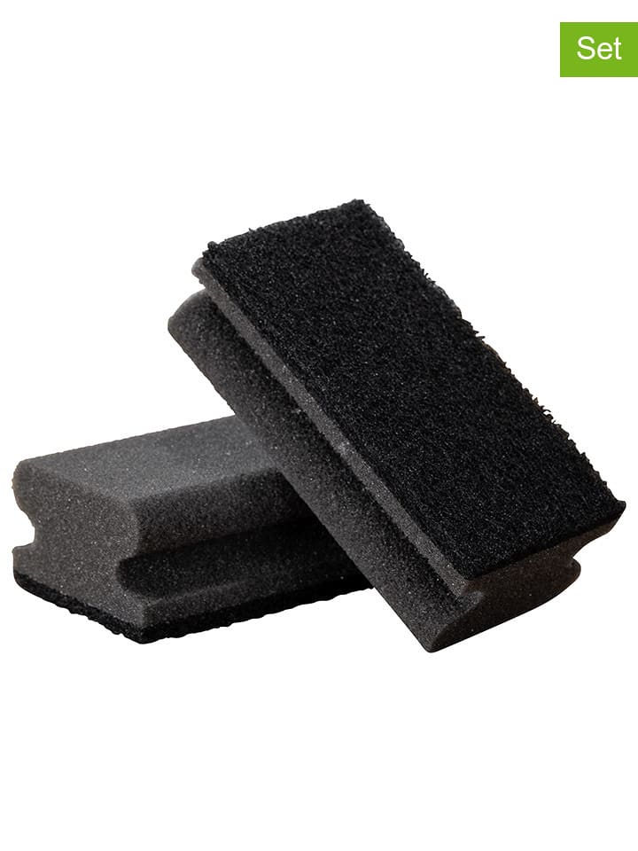 Wenko Gąbki czyszczące (2 szt.) w kolorze szarym - 13 x 7 cm rozmiar: onesize