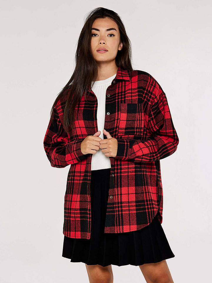 Apricot Koszula w kolorze czerwono-czarnym rozmiar: XL