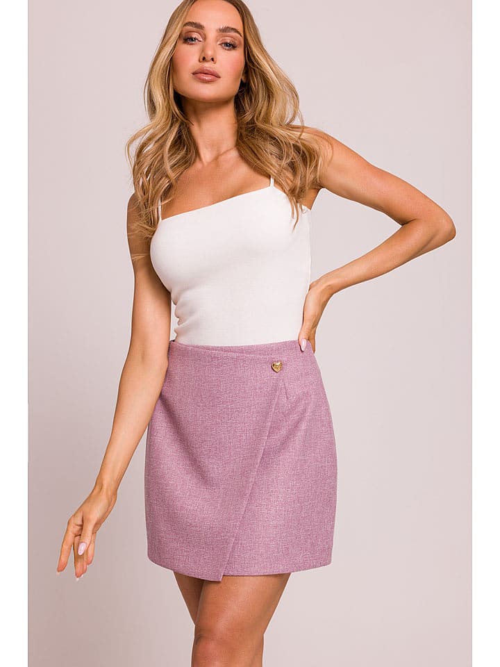 made of emotion Spódnica w kolorze fioletowym rozmiar: XL