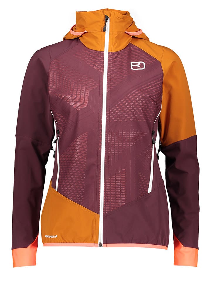 ORTOVOX Kurtka softshellowa "Col Becchei" w kolorze pomarańczowo-bordowym rozmiar: M