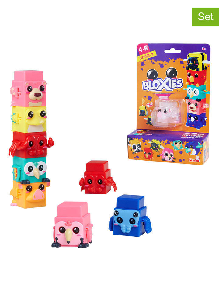 Simba 4-częściowy zestaw figurek "Bloxies" w różnych kolorach do zabawy - 3+ rozmiar: onesize