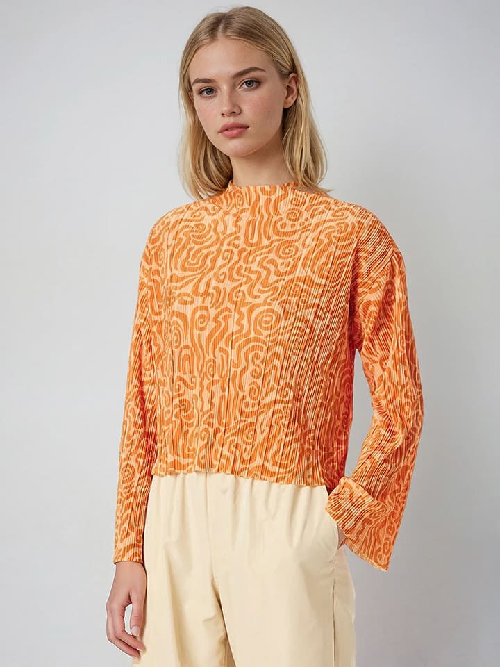 Monki Bluzka w kolorze pomarańczowym rozmiar: S