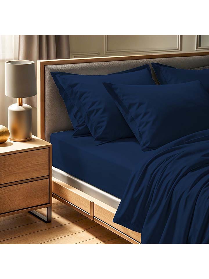 MIX&MATCH Prześcieradło renforcè w kolorze granatowym rozmiar: 180x240 cm