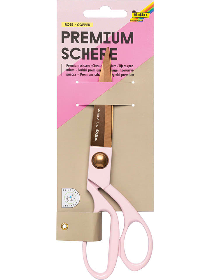 folia PAPER Nożyczki w kolorze złoto-jasnoróżowym rozmiar: onesize