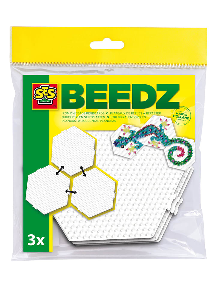 SES Tabliczki (3 szt.) do układania koralików - 5+ rozmiar: onesize