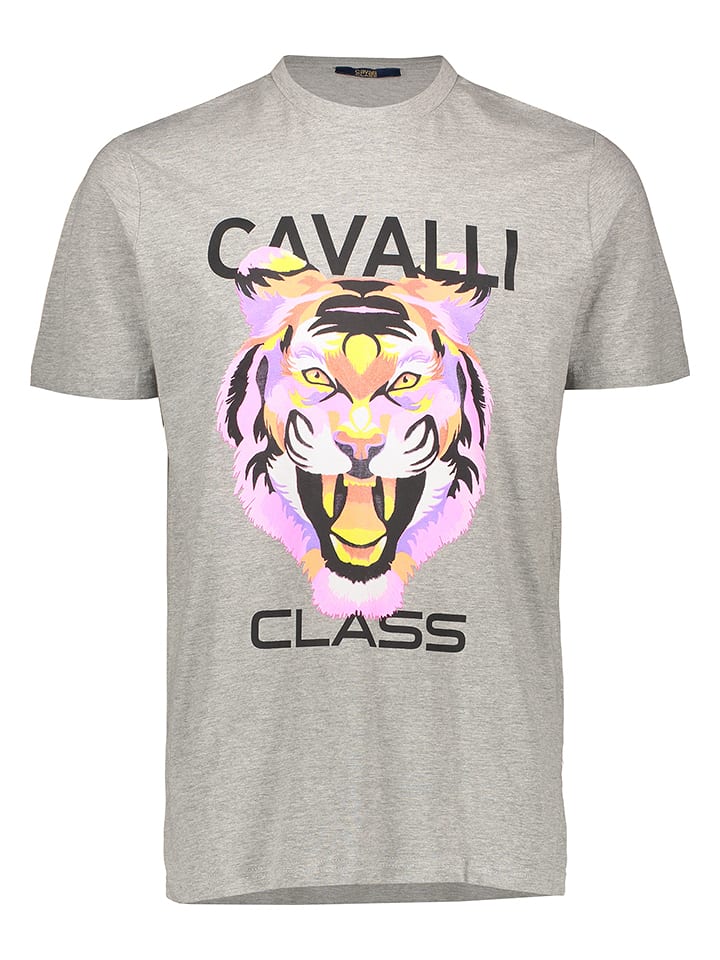 cavalli CLASS Koszulka w kolorze szarym rozmiar: XL