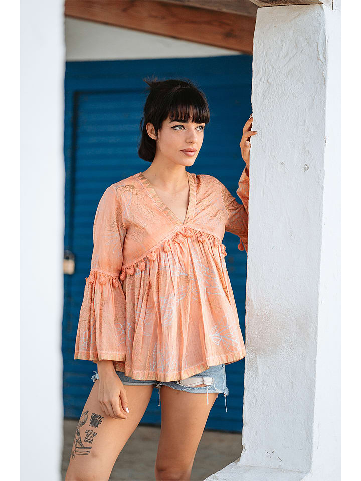 Isla Bonita by SIGRIS Bluzka w kolorze brzoskwiniowym rozmiar: M