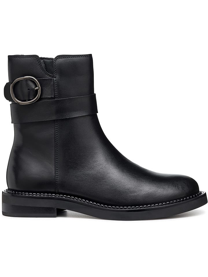 Geox Skórzane botki "Serilda" w kolorze czarnym rozmiar: 38,5