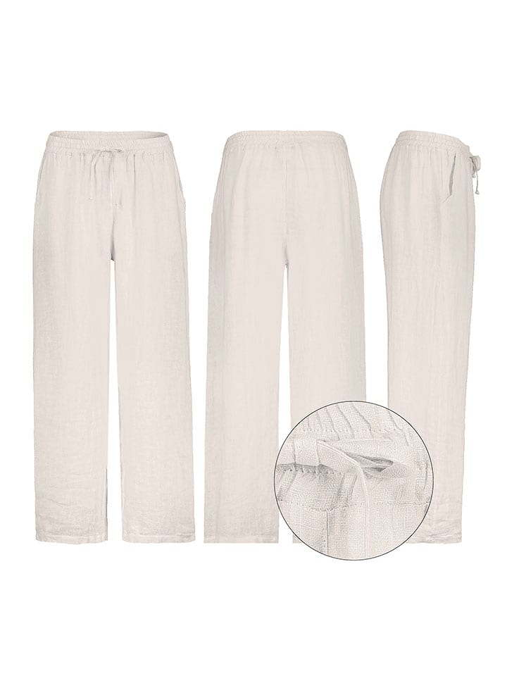 Eight2Nine Spodnie w kolorze beżowym rozmiar: S/M