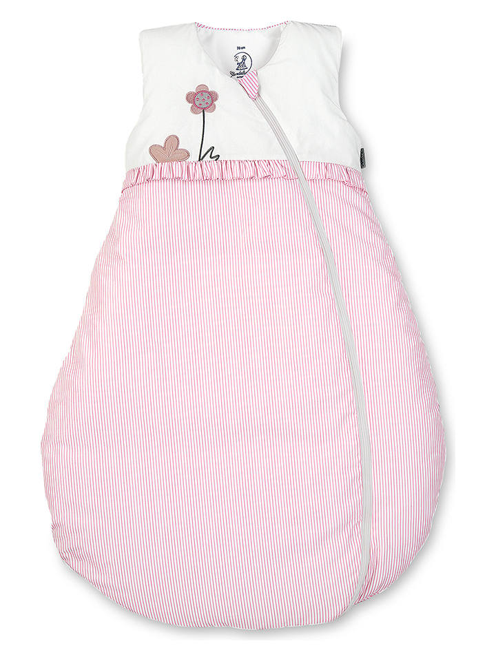 Sterntaler Śpiworek dziecięcy "Emmi Girl" w kolorze jasnoróżowo-białym rozmiar: 100 cm