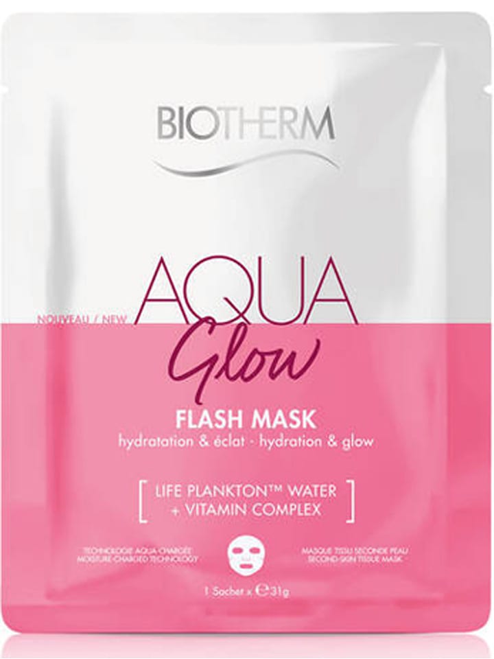 Biotherm Maseczka w płachcie "Aqua Glow Flash Mask" - 31 g rozmiar: onesize